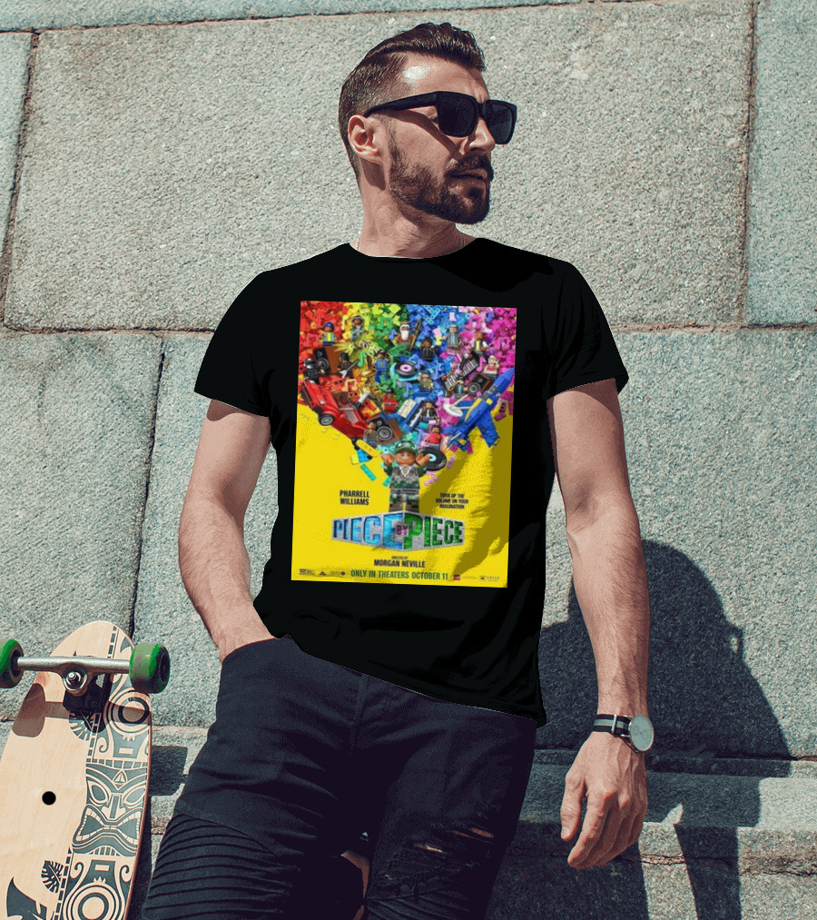Pharrell Williams Piece By Piece Turn Up The Volume Of Your Imagination Releasing IN Theaters October 11 T-Shirt