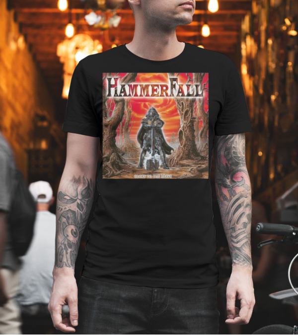 Hammerfall Glory To The Brave 1st November 2024 Fantasy Warrior Album T-Shirt Hammerfall Glory To The Brave 1st November 2024 Fantasy Warrior Album T-Shirt