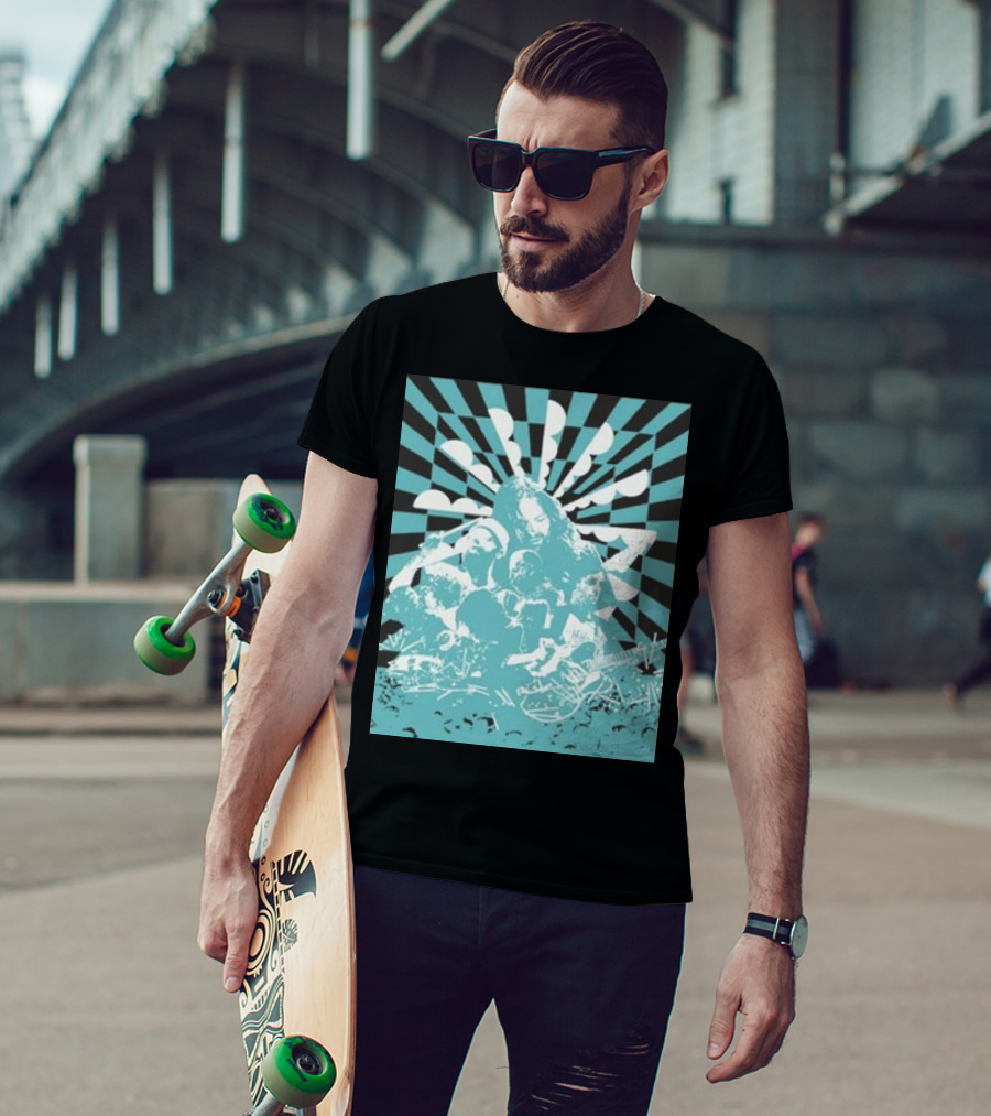 The War On Drugs Optical Collage Sunburst Band Montage T-Shirt