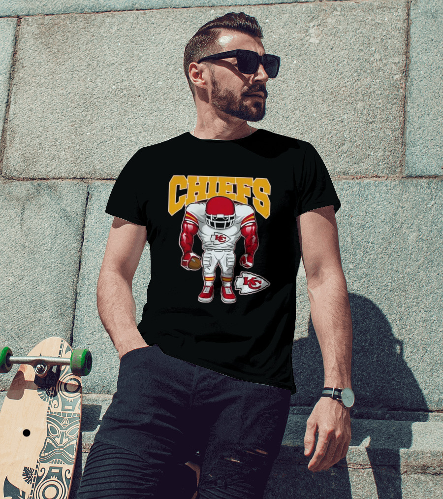 Kansas City Chiefs Brute Squad Football Player T-Shirt