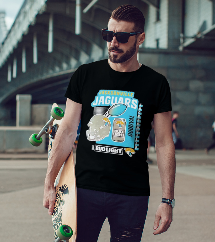 Jacksonville Jaguars Bud Light Football Duuuval Jacksonville T-Shirt