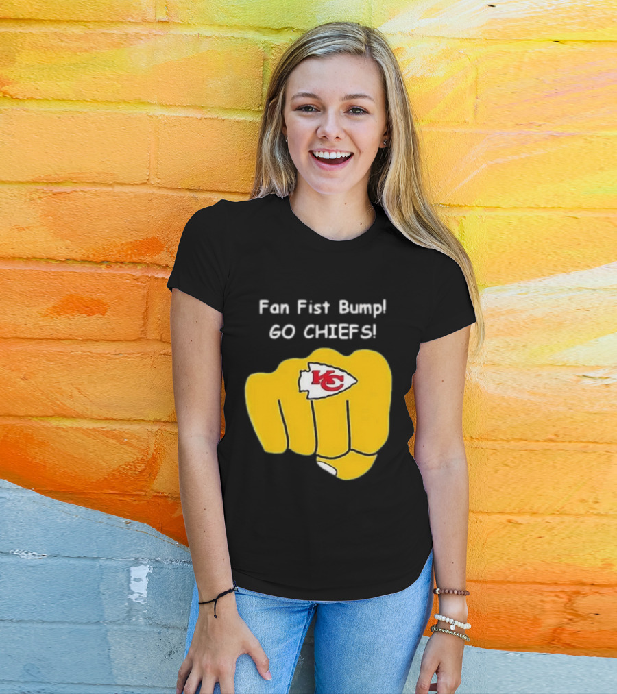Fan Fist Bump Go Chiefs KC T-Shirt
