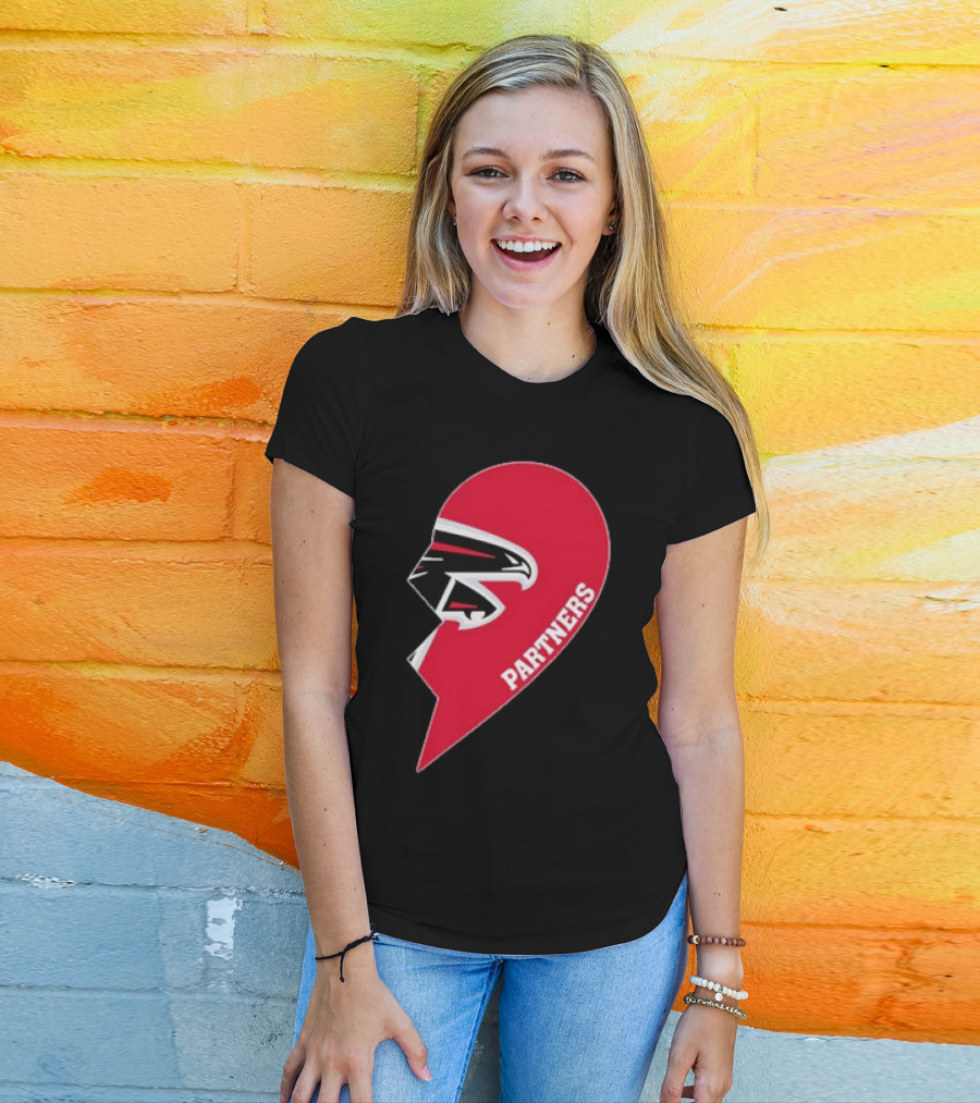 Atlanta Falcons Half Heart Partners T-Shirt