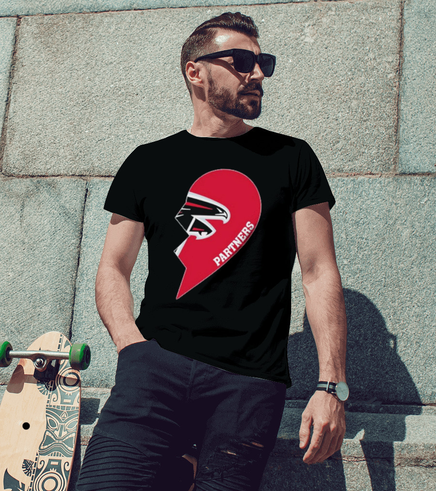 Atlanta Falcons Half Heart Partners T-Shirt