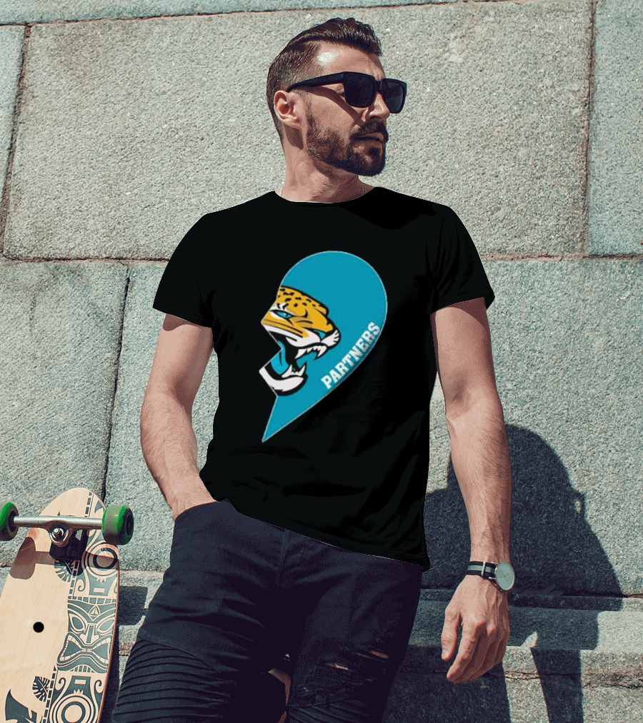 Jacksonville Jaguars Partners Half Heart T-Shirt