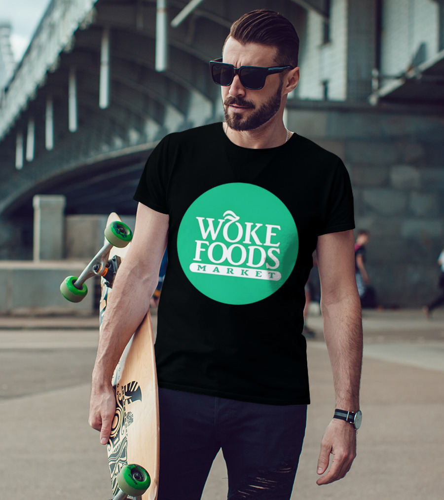 Woke Foods Market Green Circle T-Shirt