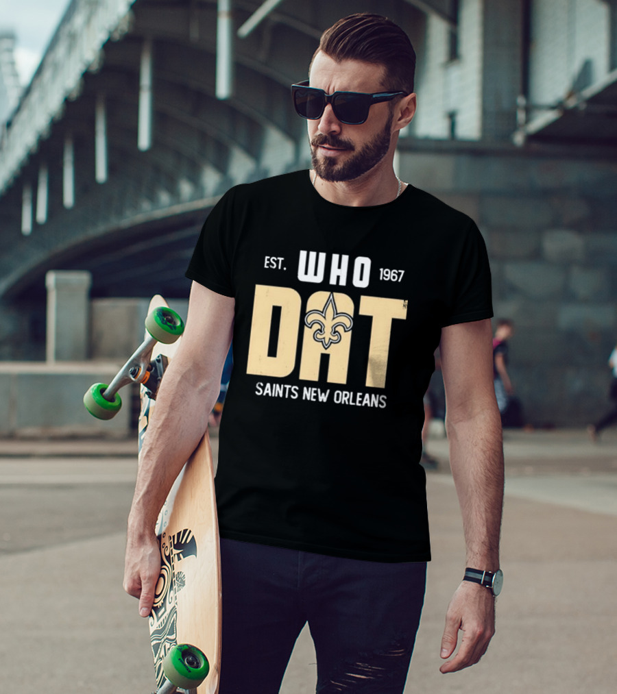 New Orleans Saints Who Dat Est 1967 Fleur-de-Lis T-Shirt