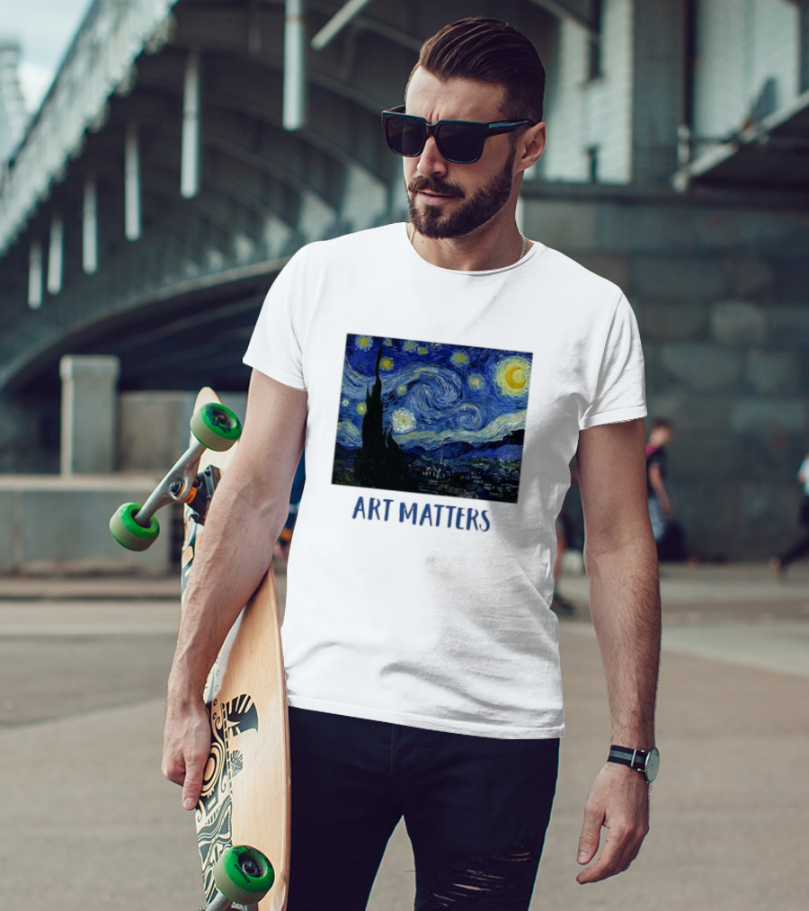 Starry Night Vincent Van Gogh Art Matters Iconic T-Shirt