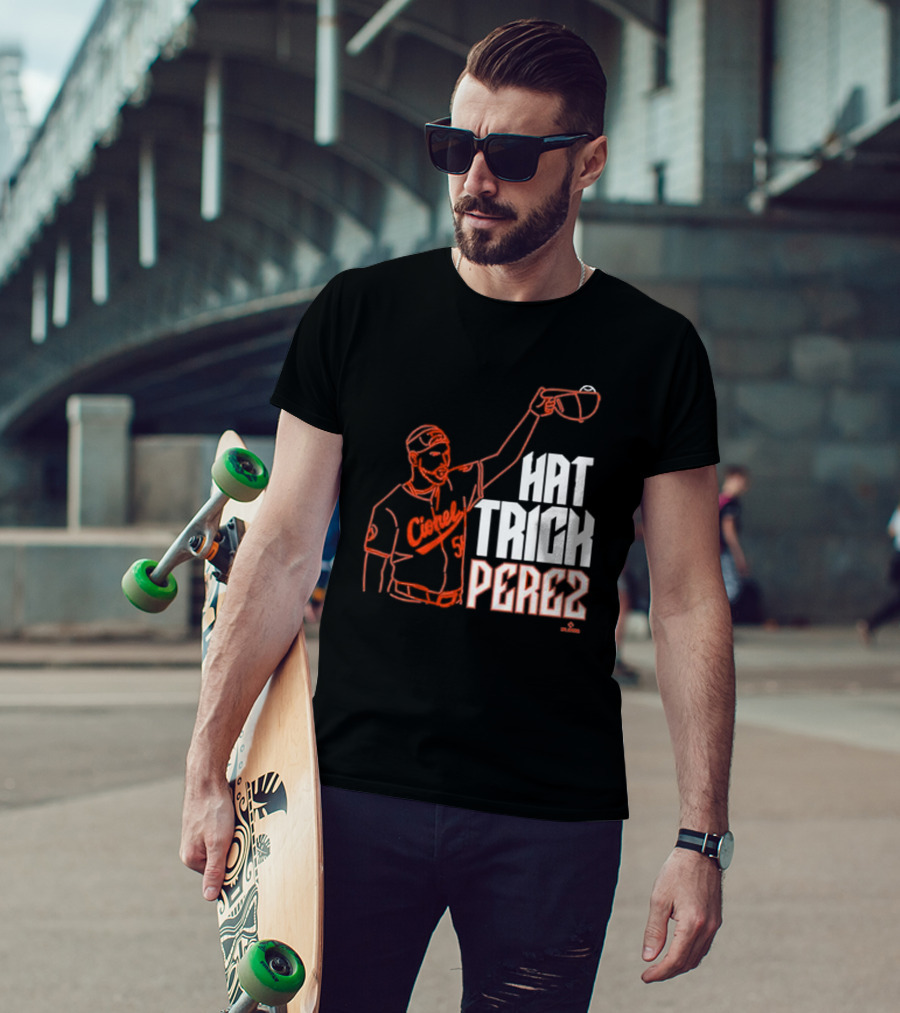 Baltimore Orioles Cionel Perez Hat Trick Perez Player T-Shirt