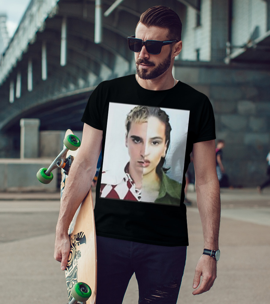 Rosalia Omega Split Face Artistic T-Shirt