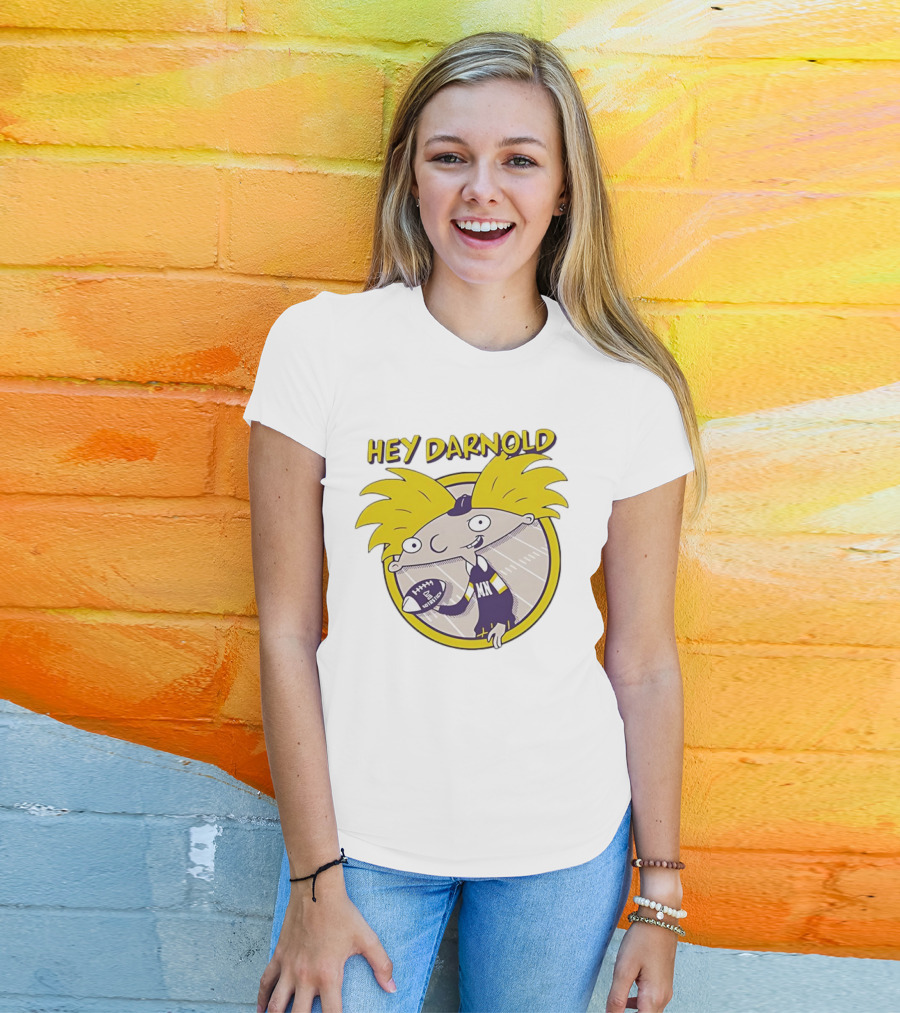 Hey Darnold Minnesota Football Cartoon Character MN Football T-Shirt