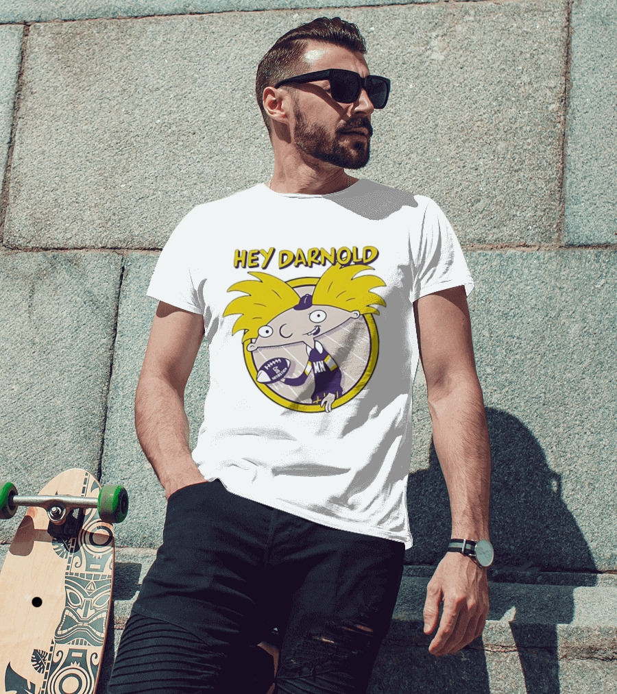Hey Darnold Minnesota Football Cartoon Character MN Football T-Shirt