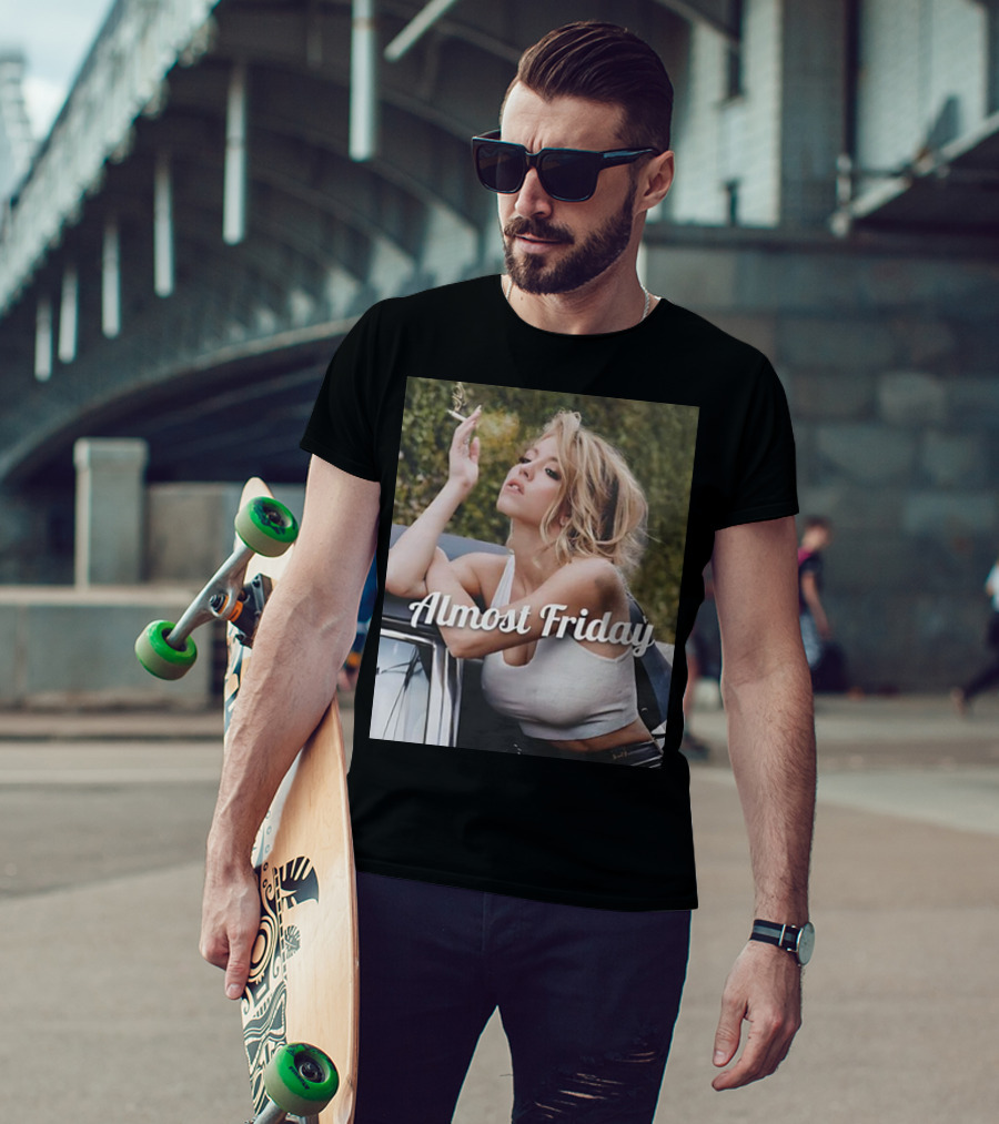 Almost Friday Sydney Sweeney Smoke Car T-Shirt