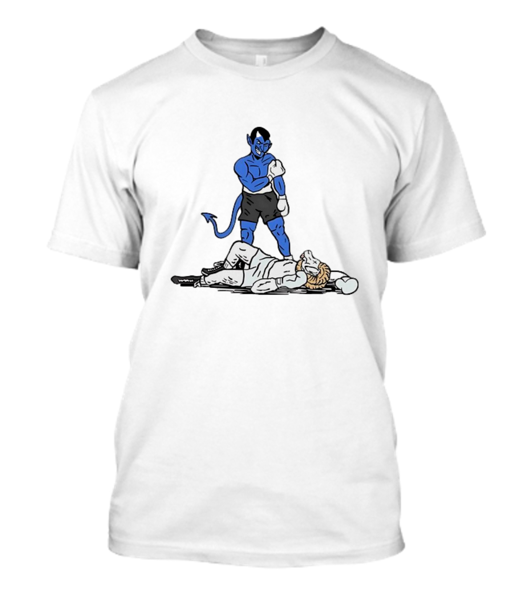 Duke Blue Devils Knockout North Carolina Tar Heels Rivalry Showdown T-Shirt