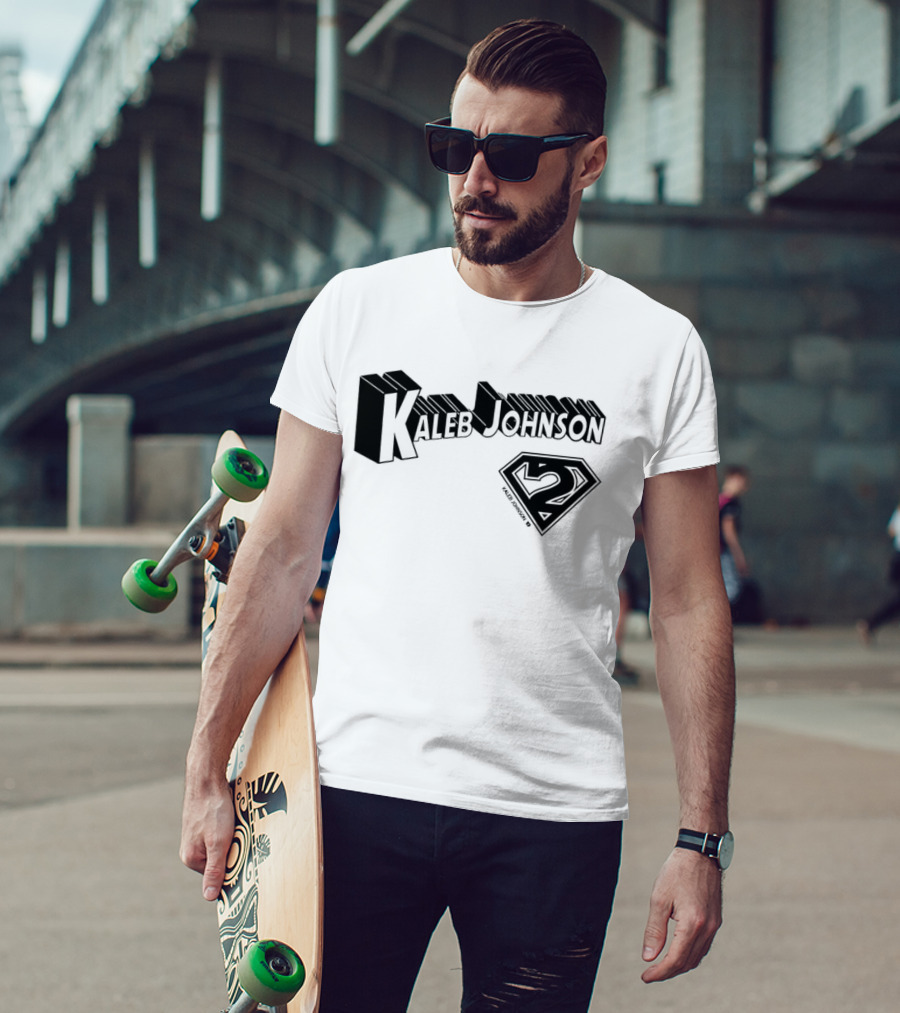 Kaleb Johnson Superhero Logo 2 Typography T-Shirt