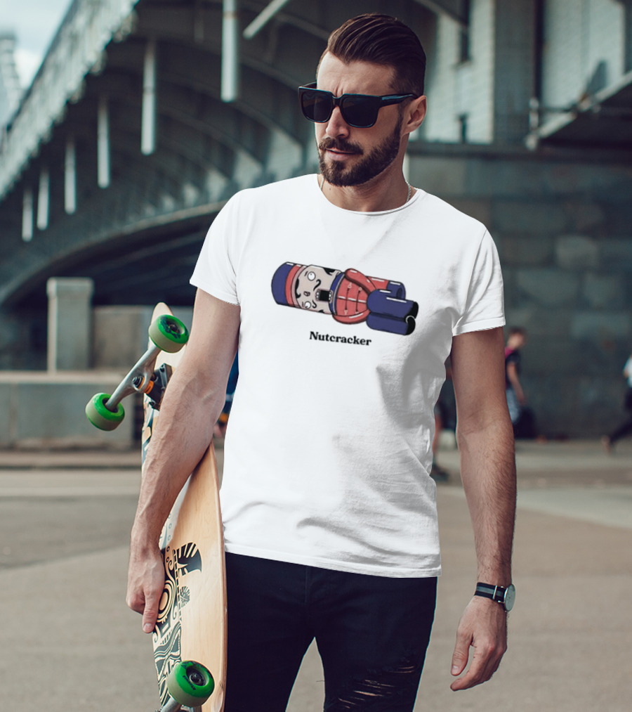 Nutcracker Got His Nuts Cracked Cartoon Nutcracker T-Shirt
