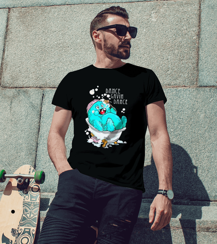 Dance Gavin Dance Band Happy Gobby In Bathtub T-Shirt