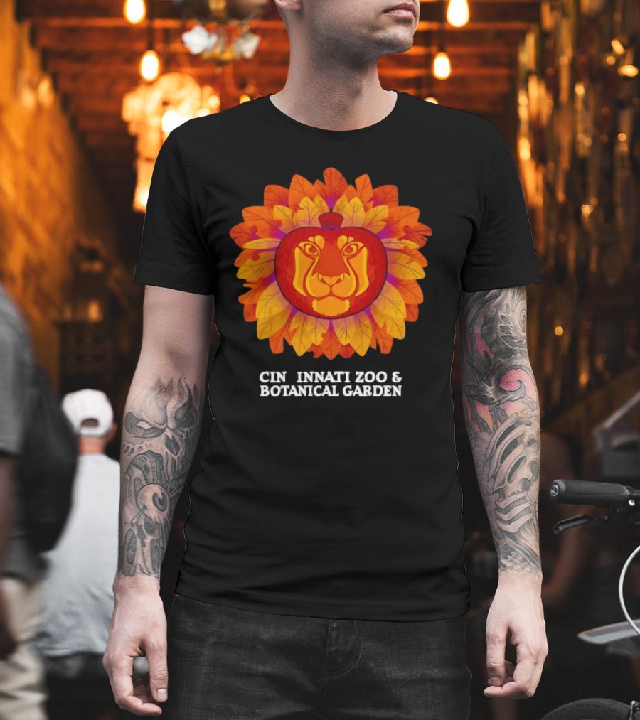 Lion Pumpkin Glow Cincinnati Zoo and Botanical Garden T-Shirt
