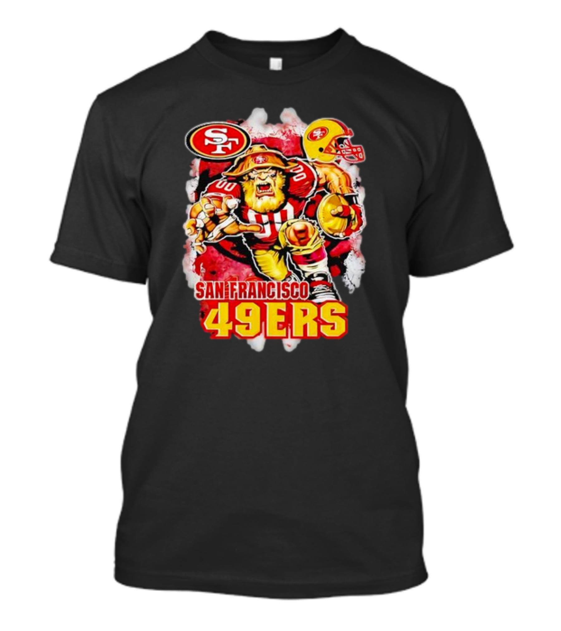 San Francisco 49ers NFL Fierce Lion Mascot Graphic For Fans T-Shirt