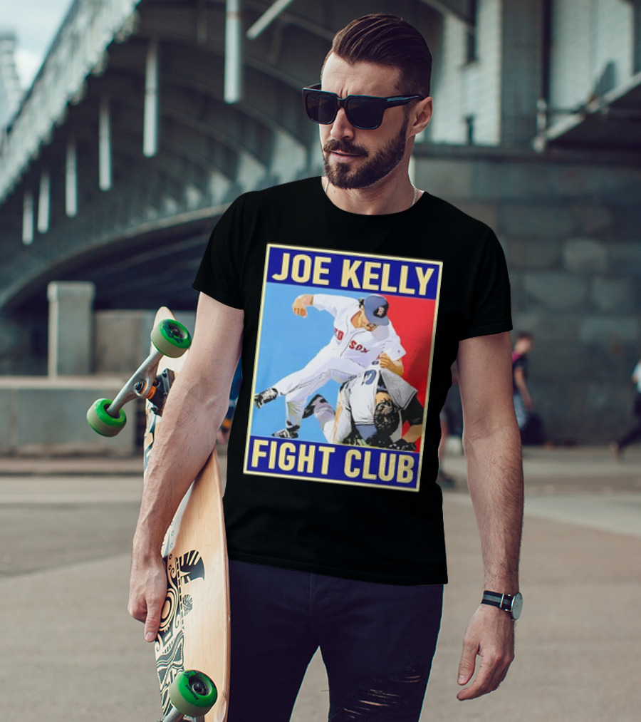 Joe Kelly Fight Club Red Sox Baseball Retro T-Shirt