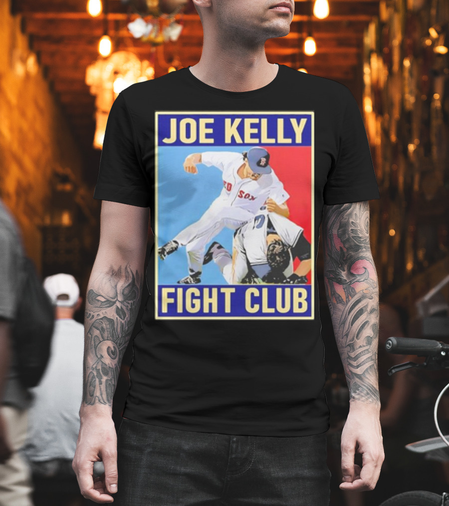 Joe Kelly Fight Club Red Sox Baseball Retro T-Shirt