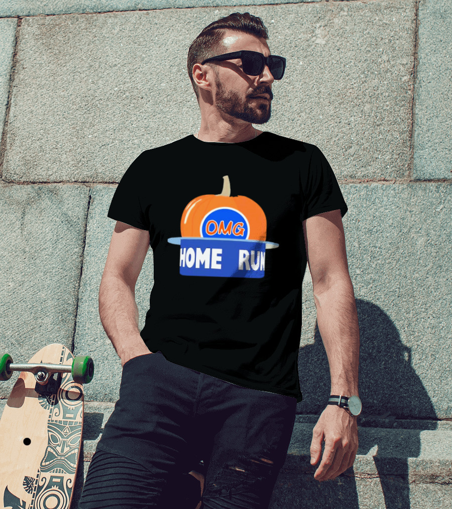 Playoff Pumpkin OMG Home Run New York T-Shirt