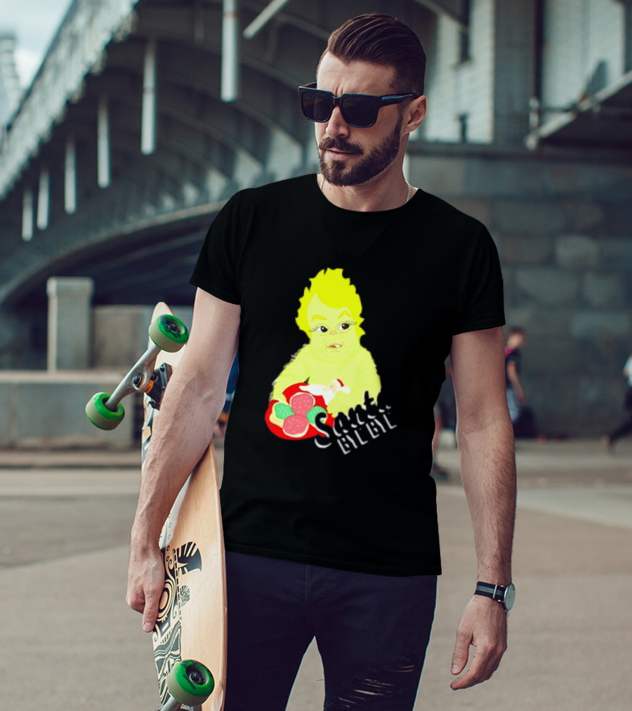 Retro Baby Grinch Santa Bye Bye T-Shirt