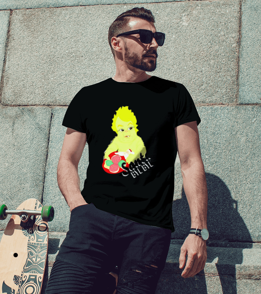 Retro Baby Grinch Santa Bye Bye T-Shirt