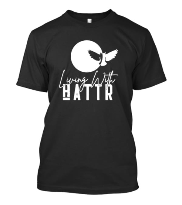 Living With Hattr Owl Moon Retro T-Shirt
