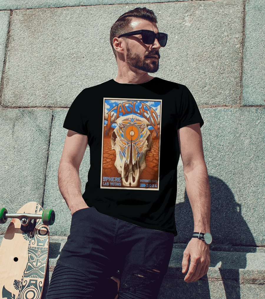 Eagles Las Vegas Sphere October 11-12 2024 Desert Skull T-Shirt