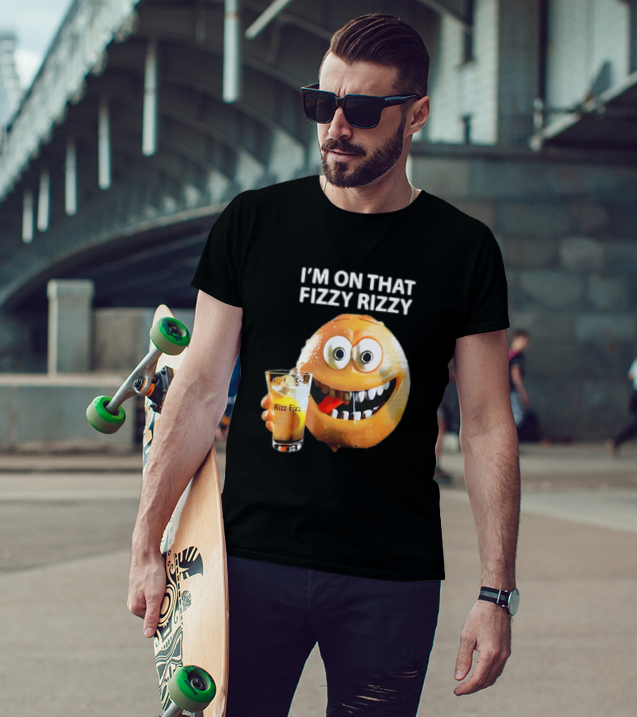 I’m On That Fizzy Rizzy Rizz Fizz Smiling Orange Drink T-Shirt
