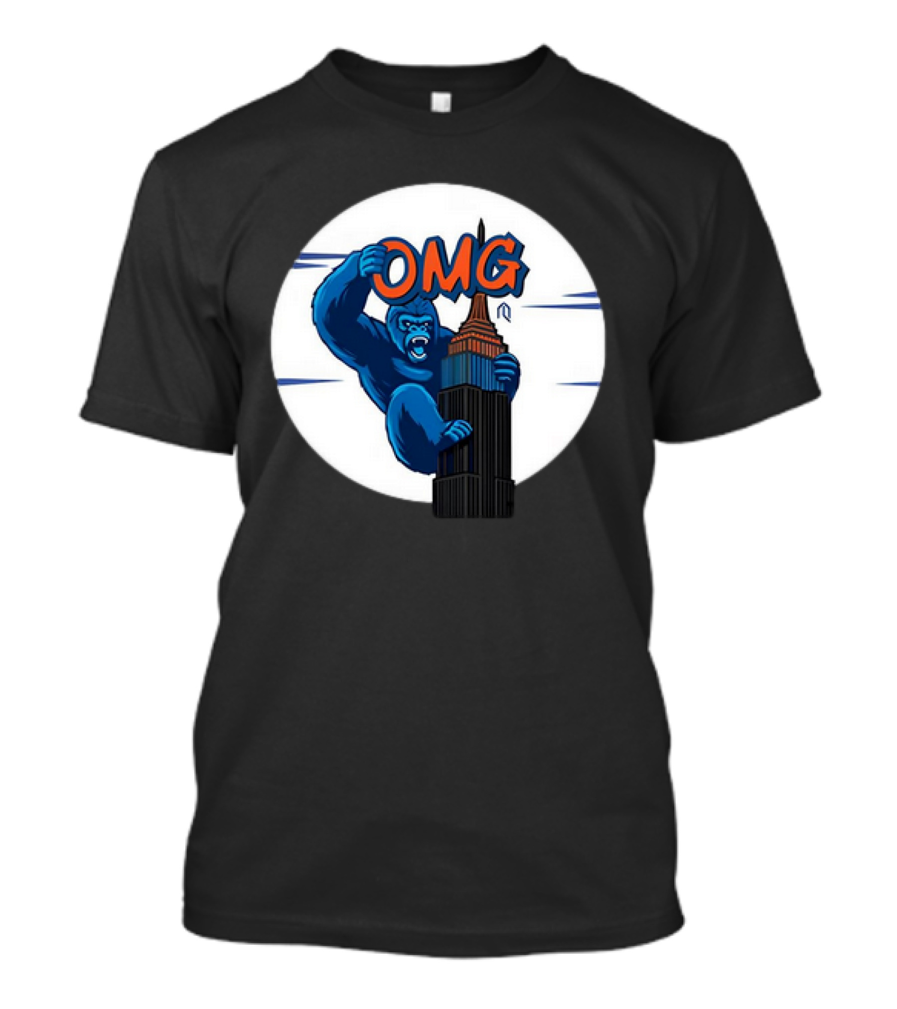 King Kong OMG Empire State Building New York Met T-Shirt