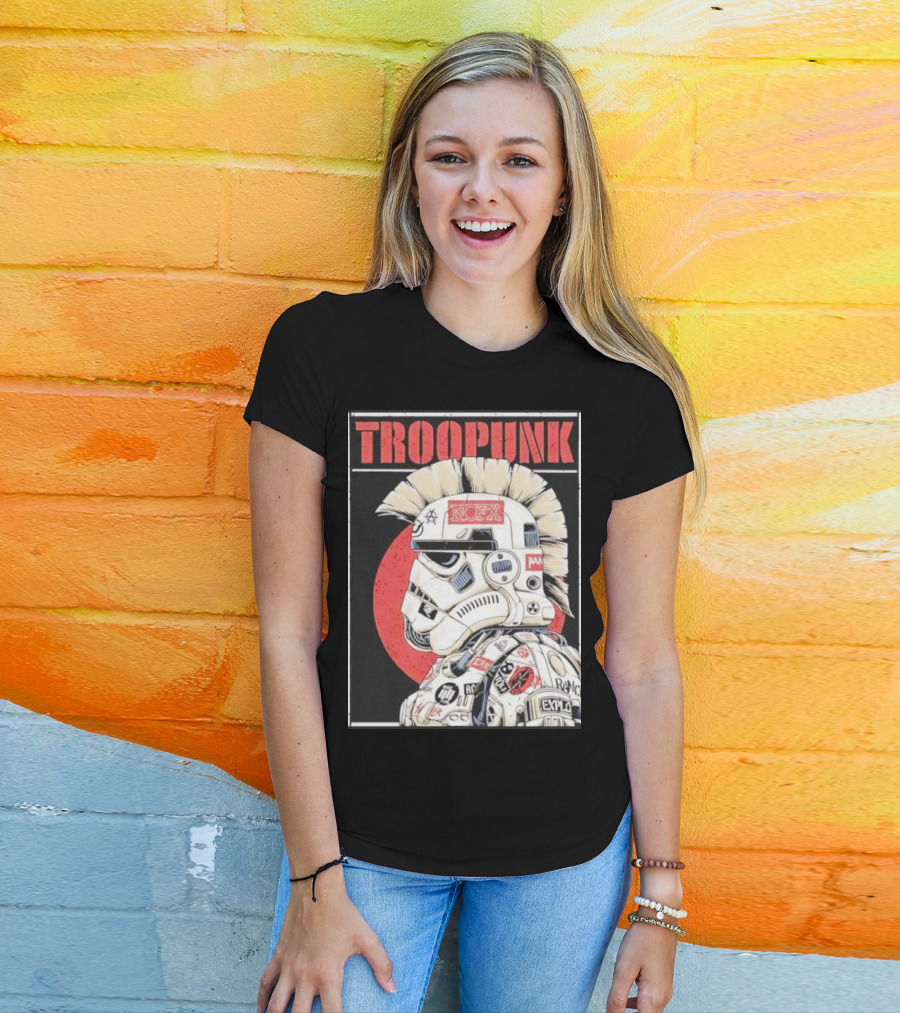 TROOPUNK NOFX Punk Rock Star Wars Stormtrooper T-Shirt