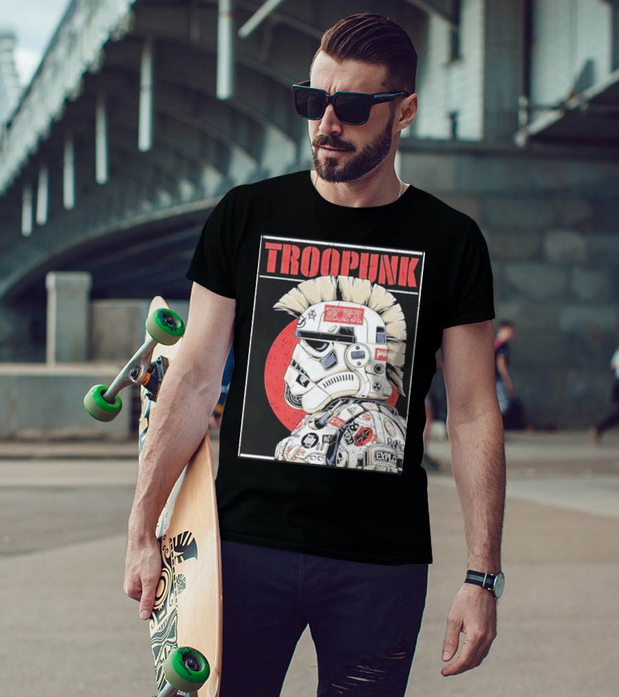 TROOPUNK NOFX Punk Rock Star Wars Stormtrooper T-Shirt
