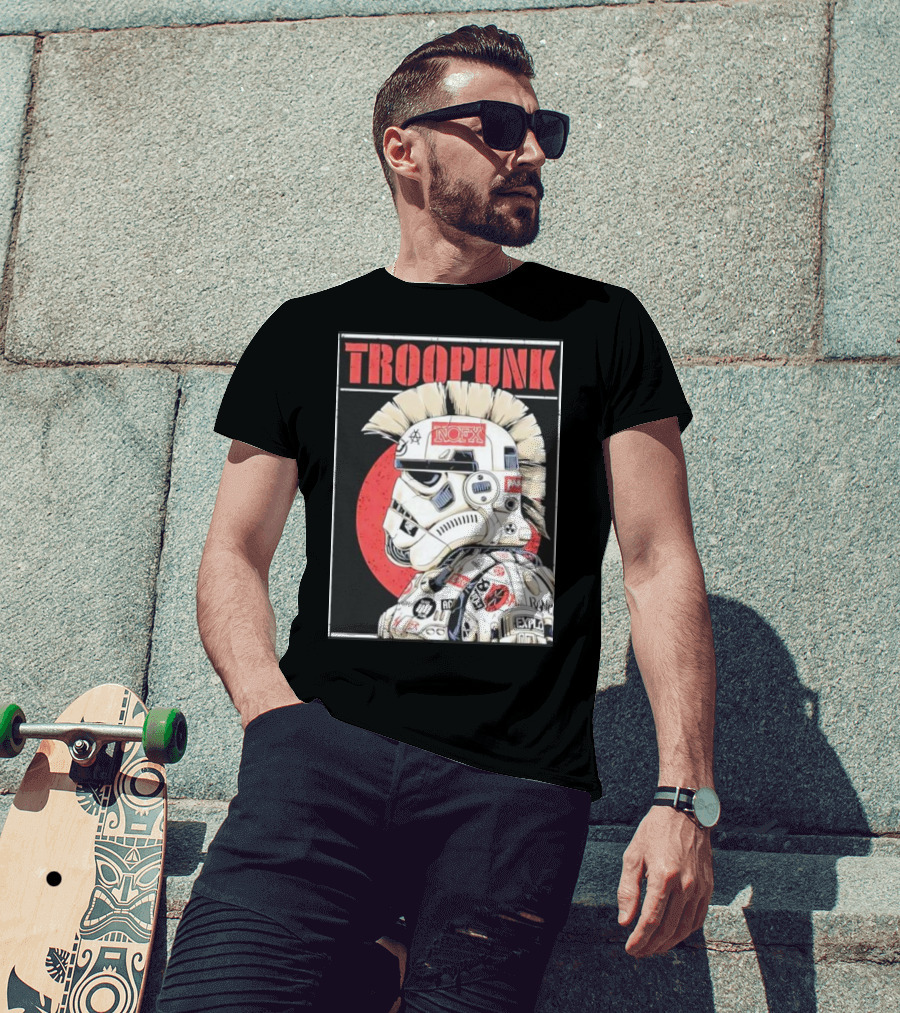 TROOPUNK NOFX Punk Rock Star Wars Stormtrooper T-Shirt
