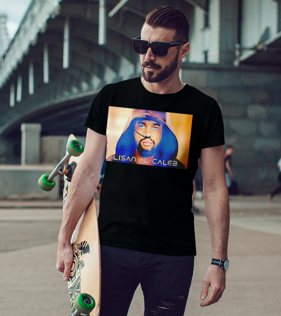 Lisan Al Caleb Blue Hooded T-Shirt