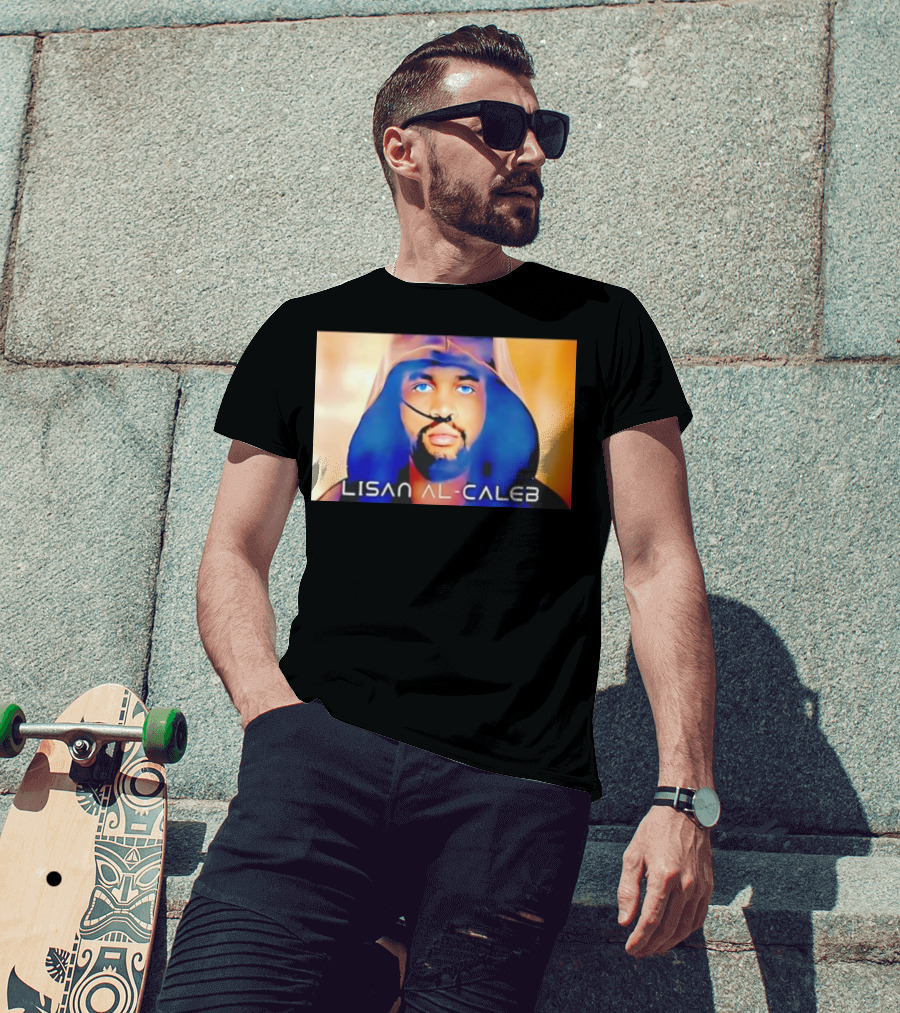 Lisan Al Caleb Blue Hooded T-Shirt