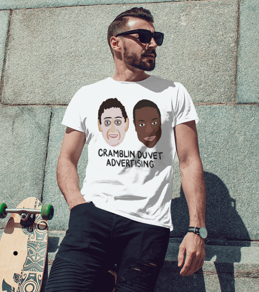 Cramblin Duvet Advertising Faces T-Shirt
