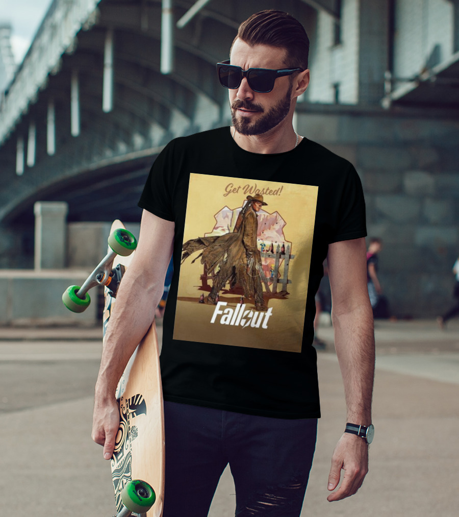 Get Wasted Fallout Series Western Theme Premieres April 12 On Prime Video T-Shirt