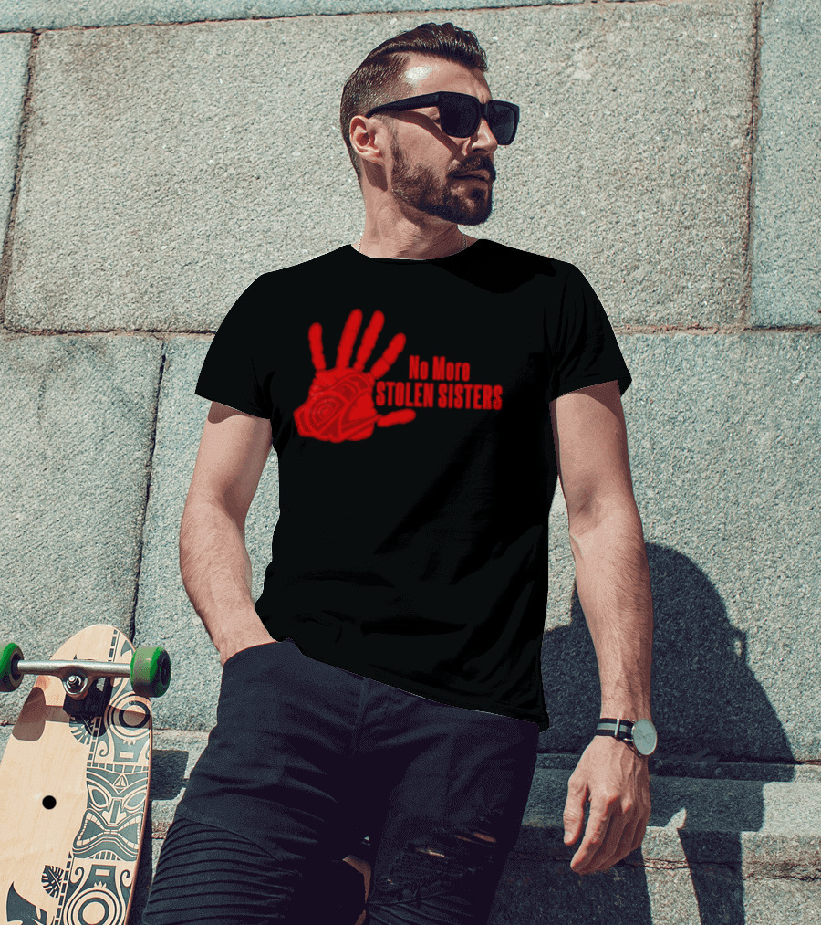No More Stolen Sisters Red Blood Hand T-Shirt