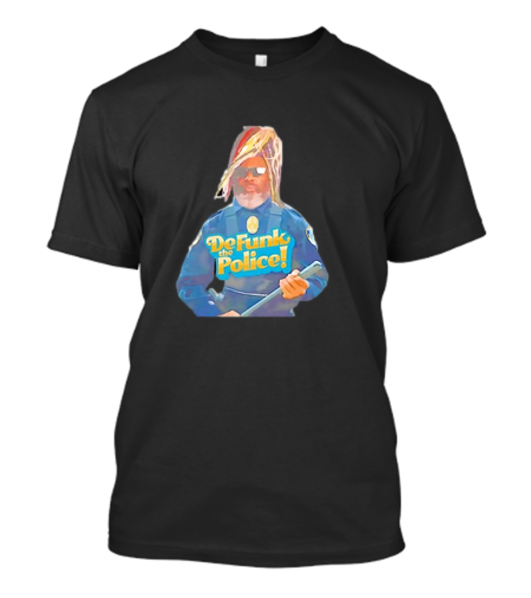 Defunk The Police Vintage Funk Style Officer T-Shirt