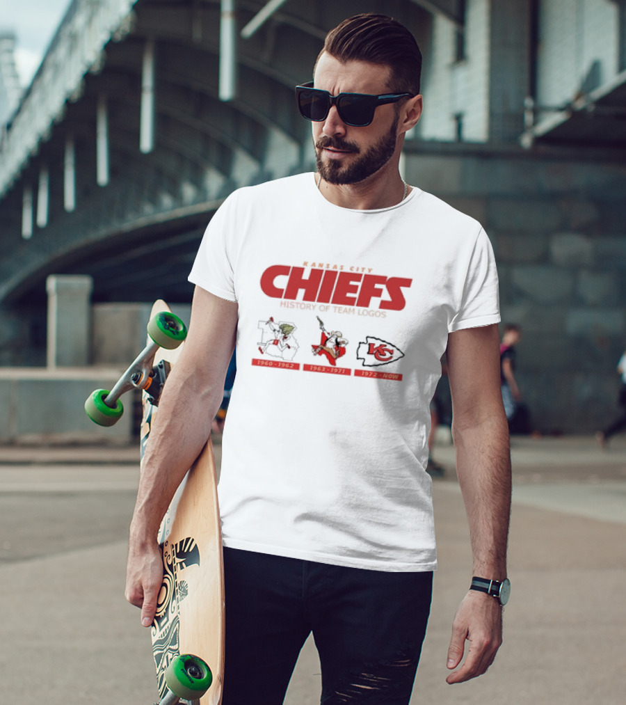 Kansas City Chiefs History 1960-1962 1963-1971 1972-Now Team T-Shirt