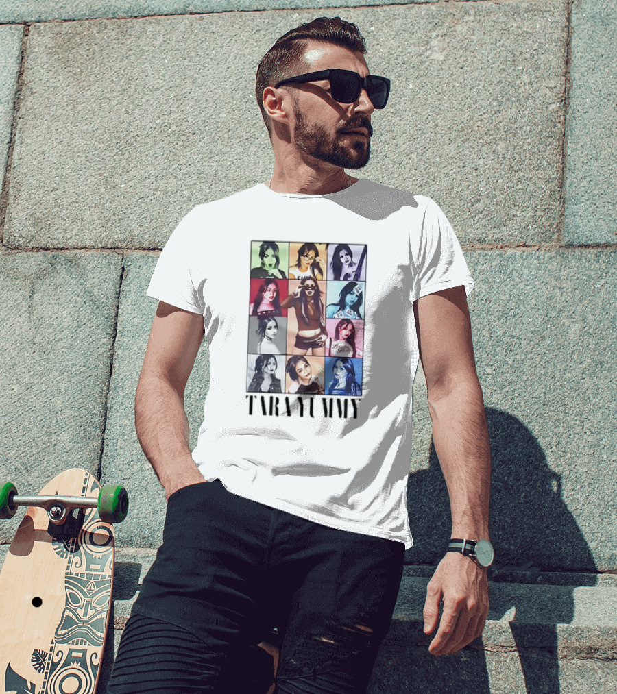 Tara Yummy Colorful Era Photos Montage T-Shirt