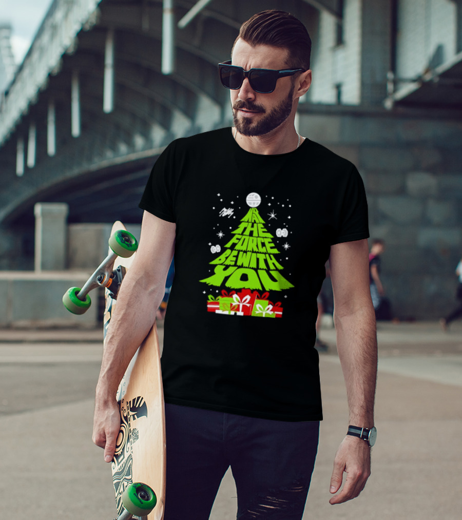 Star Wars May The Force Be With You Christmas Tree T-Shirt
