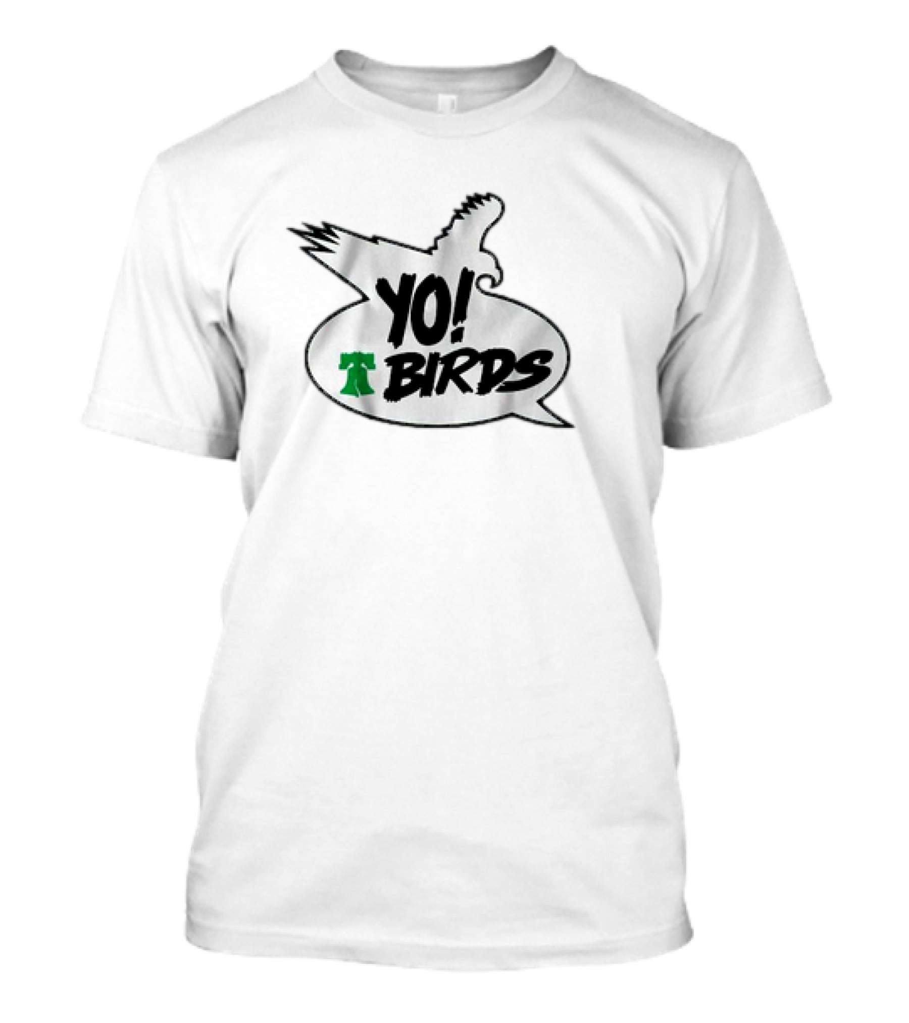 Philadelphia Eagles Yo Birds Liberty Bell Speech Bubble T-Shirt