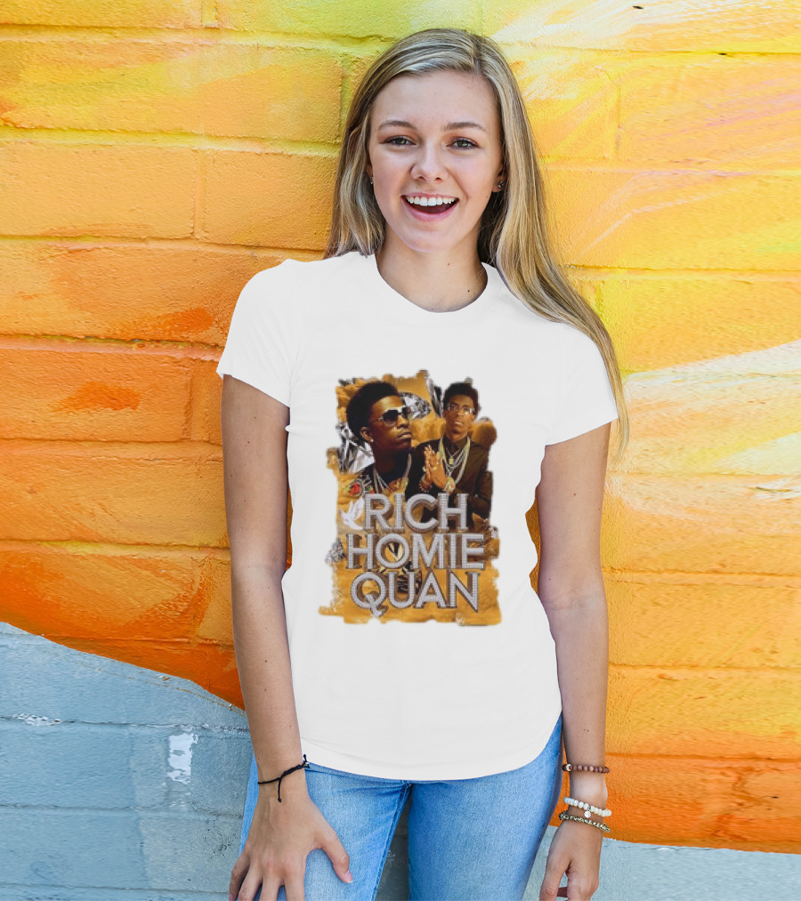 Rich Homie Quan Vintage Style Graphic Collage T-Shirt