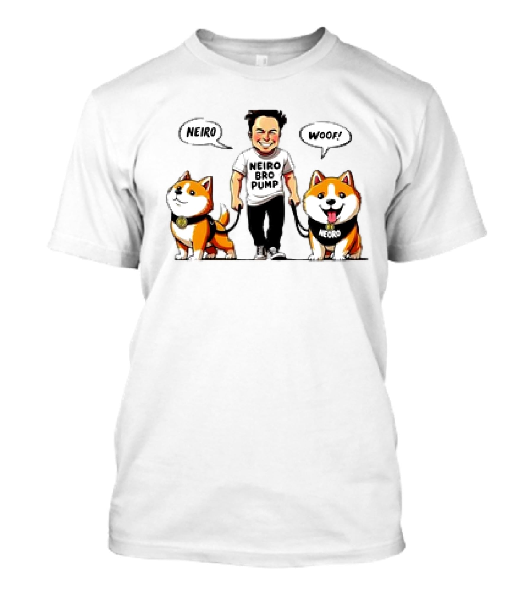 Neiro Bro Pump Woof Neiro Dog Coin T-Shirt