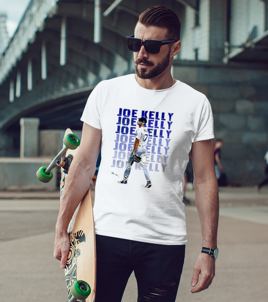 Joe Kelly Los Angeles Dodgers Baseball Player No. 17 T-Shirt