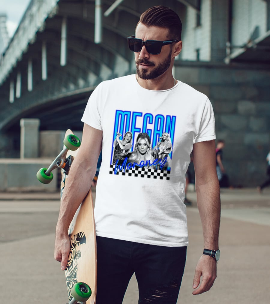 Megan Moroney Country Music Retro Checkered T-Shirt