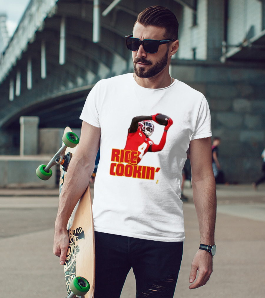 Rasheed Rice Cookin' Kansas City Chiefs Football WR1 T-Shirt